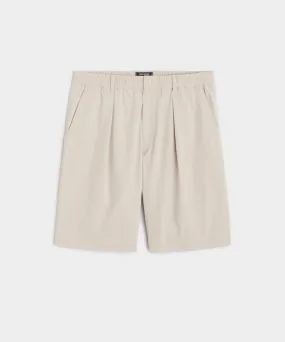 10" Relaxed Seersucker Bermuda Short in Stone