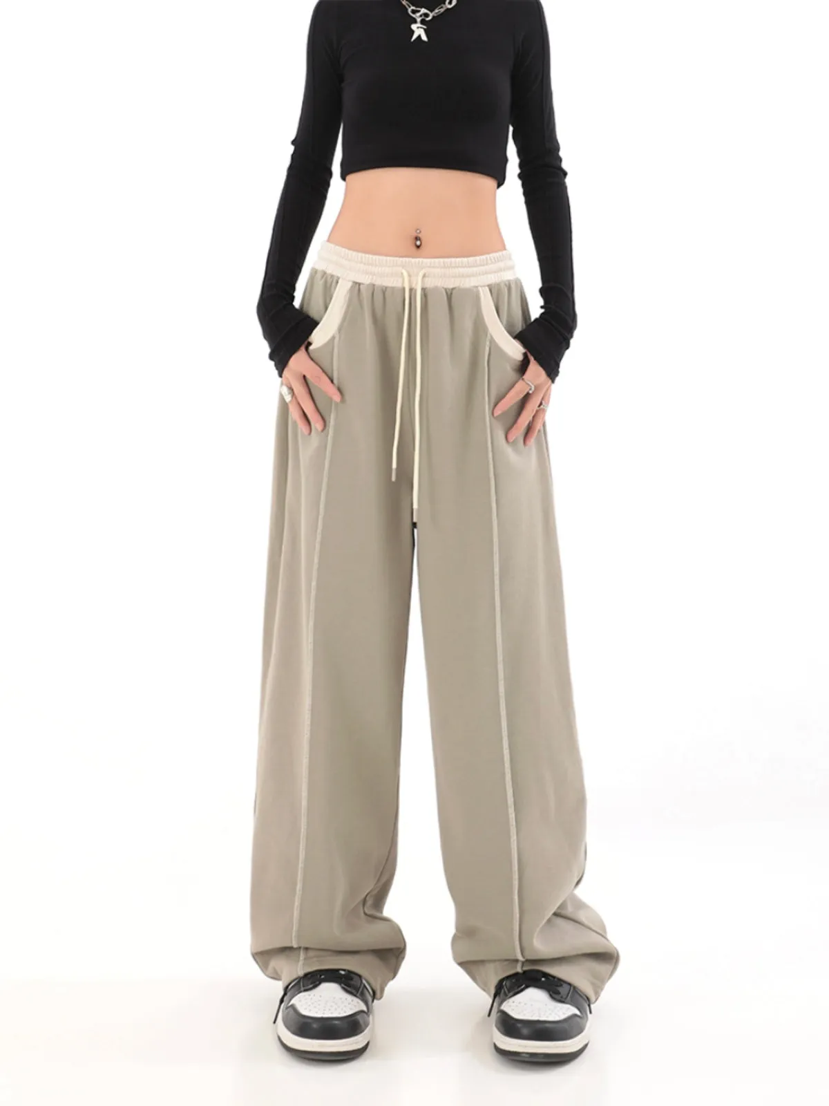 【23s July.】Loose Wide Leg Casual Pants