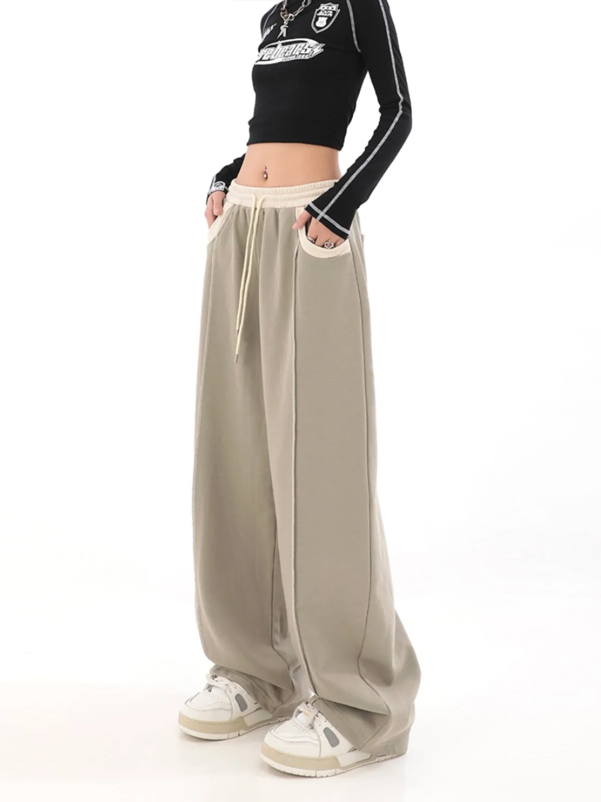 【23s July.】Loose Wide Leg Casual Pants