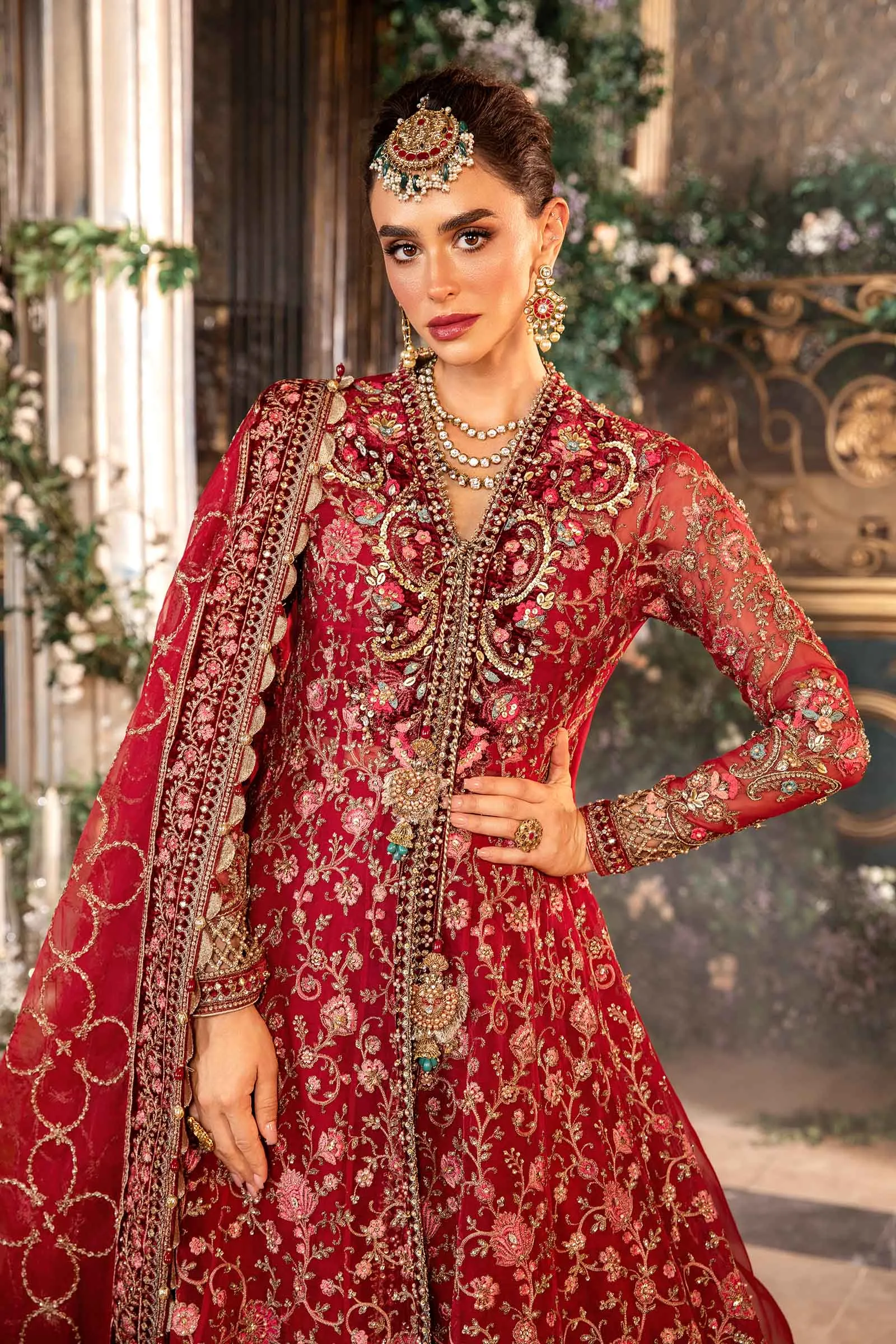 3 Piece Unstitched Embroidered Organza Suit | BD-2908