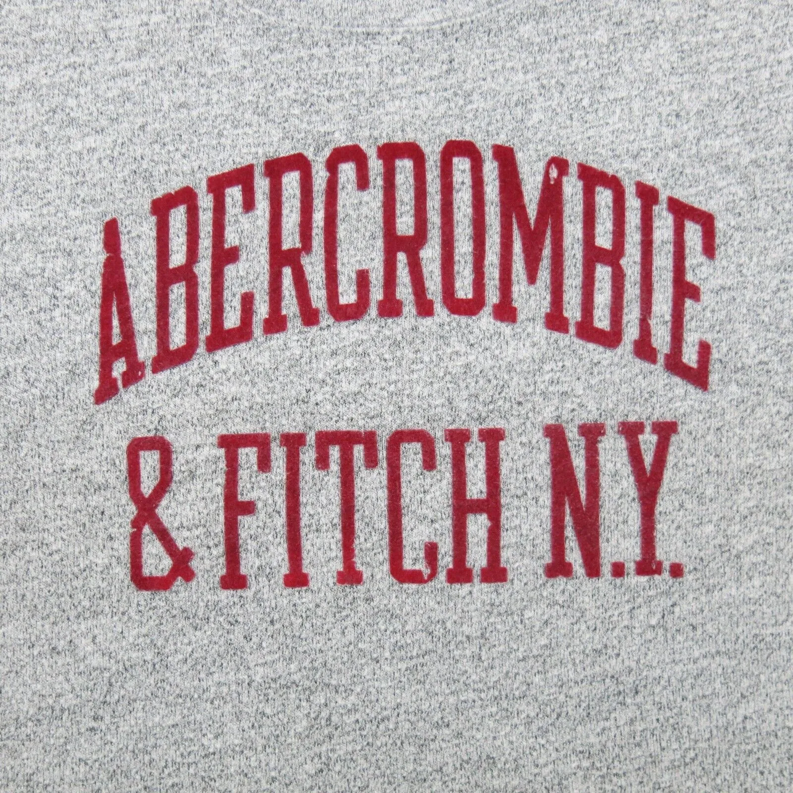 Abercrombie & Fitch Womens Graphic T Shirt Top Short Sleeves Heather Gray Size M