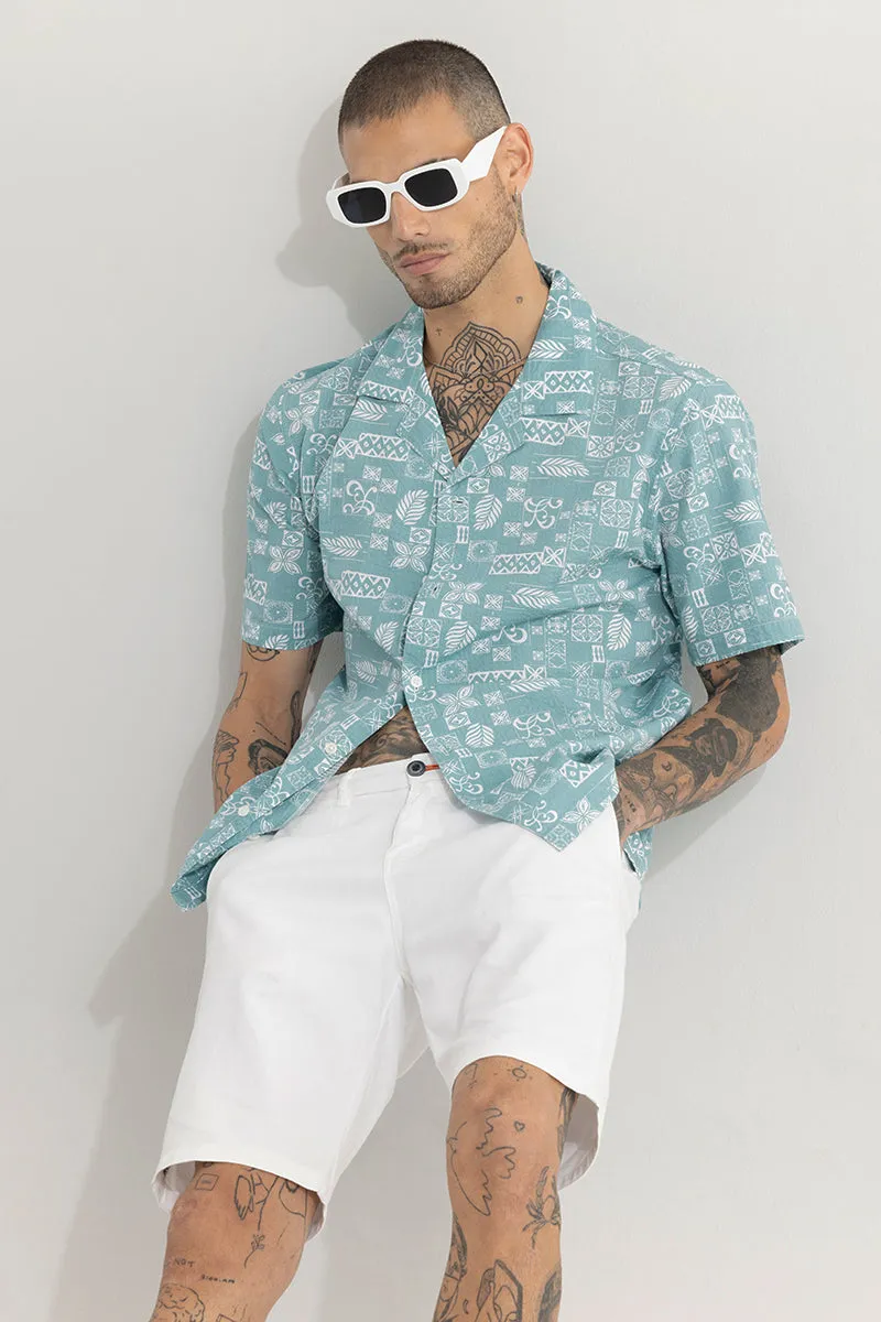 Acacia Blue Seersucker Shirt