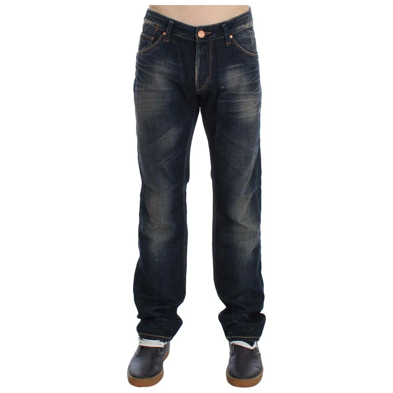 Acht Elegant Straight Fit Low Waist Men's Jeans