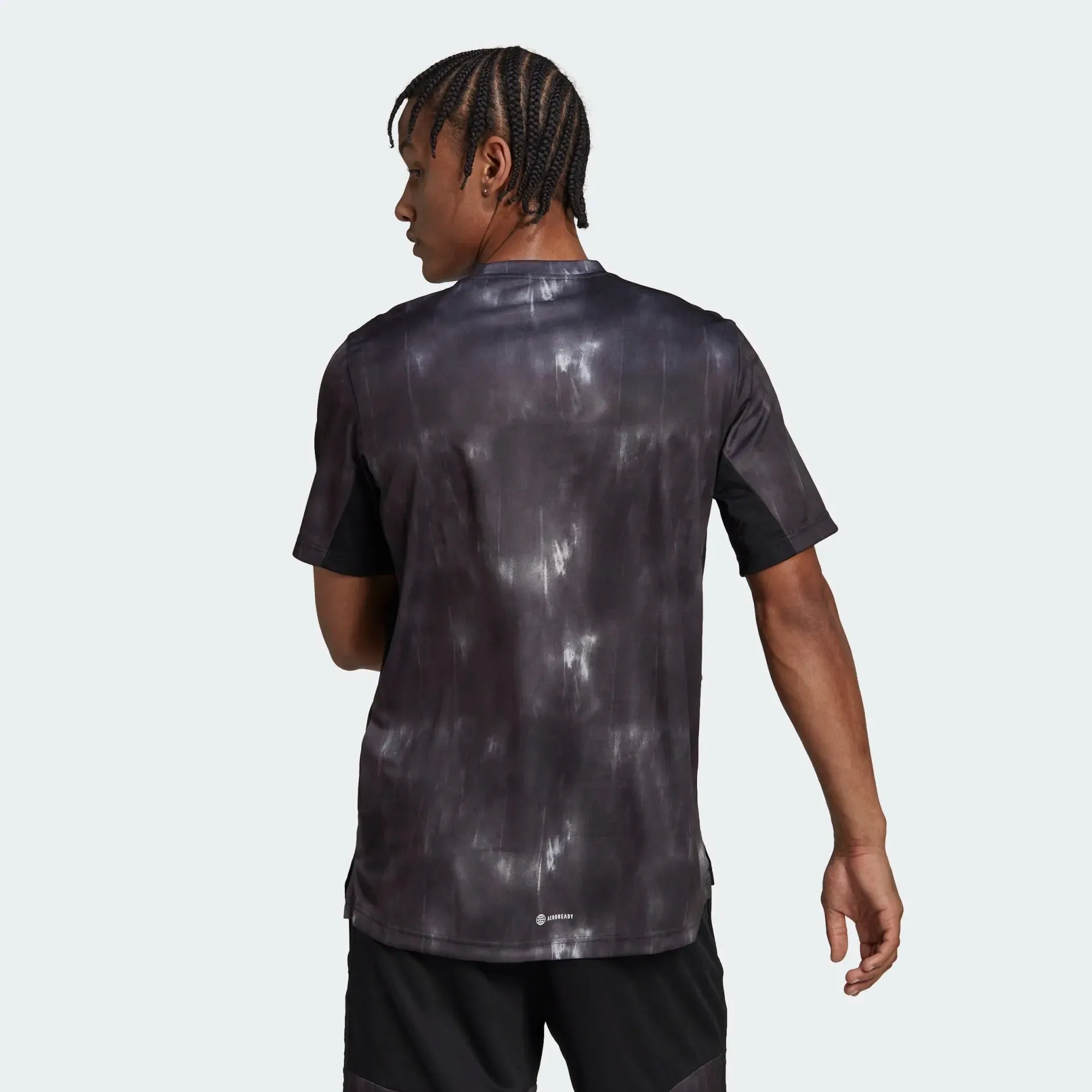 adidas AEROREADY Workout Chalk Print Men's Tee