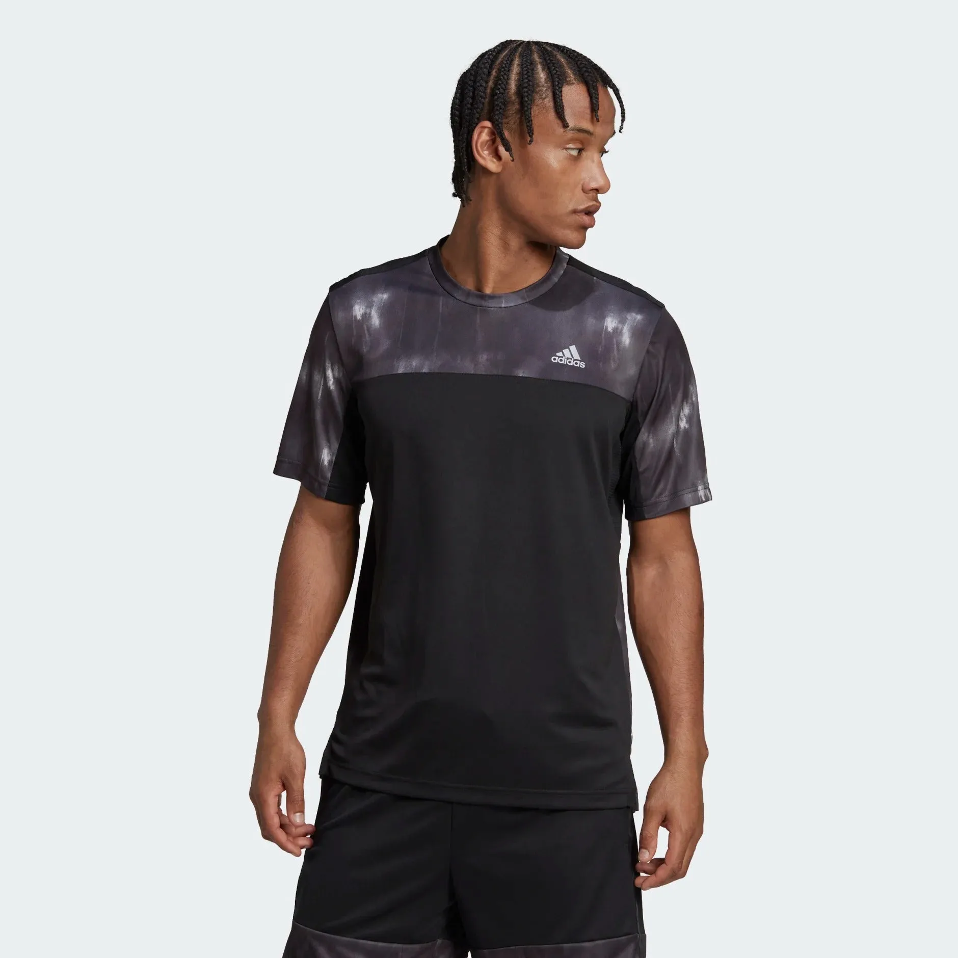 adidas AEROREADY Workout Chalk Print Men's Tee