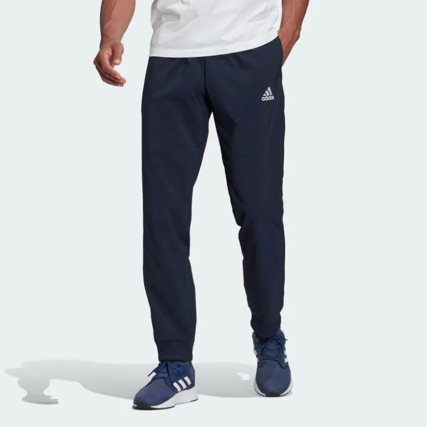 Adidas Essentials Stanford Tapered Cuff Embroidered Small Logo Men Lifestyle Pant Legend Ink