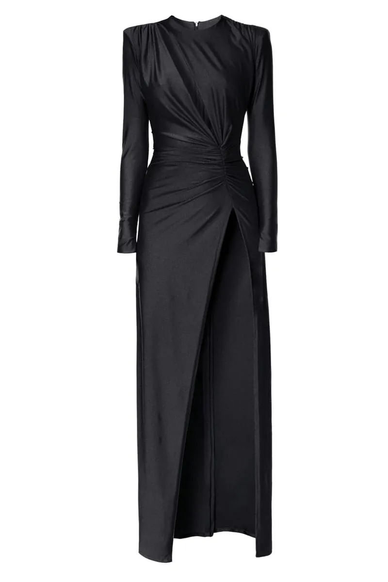 ADRIANA POWER BLACK MAXI DRESS