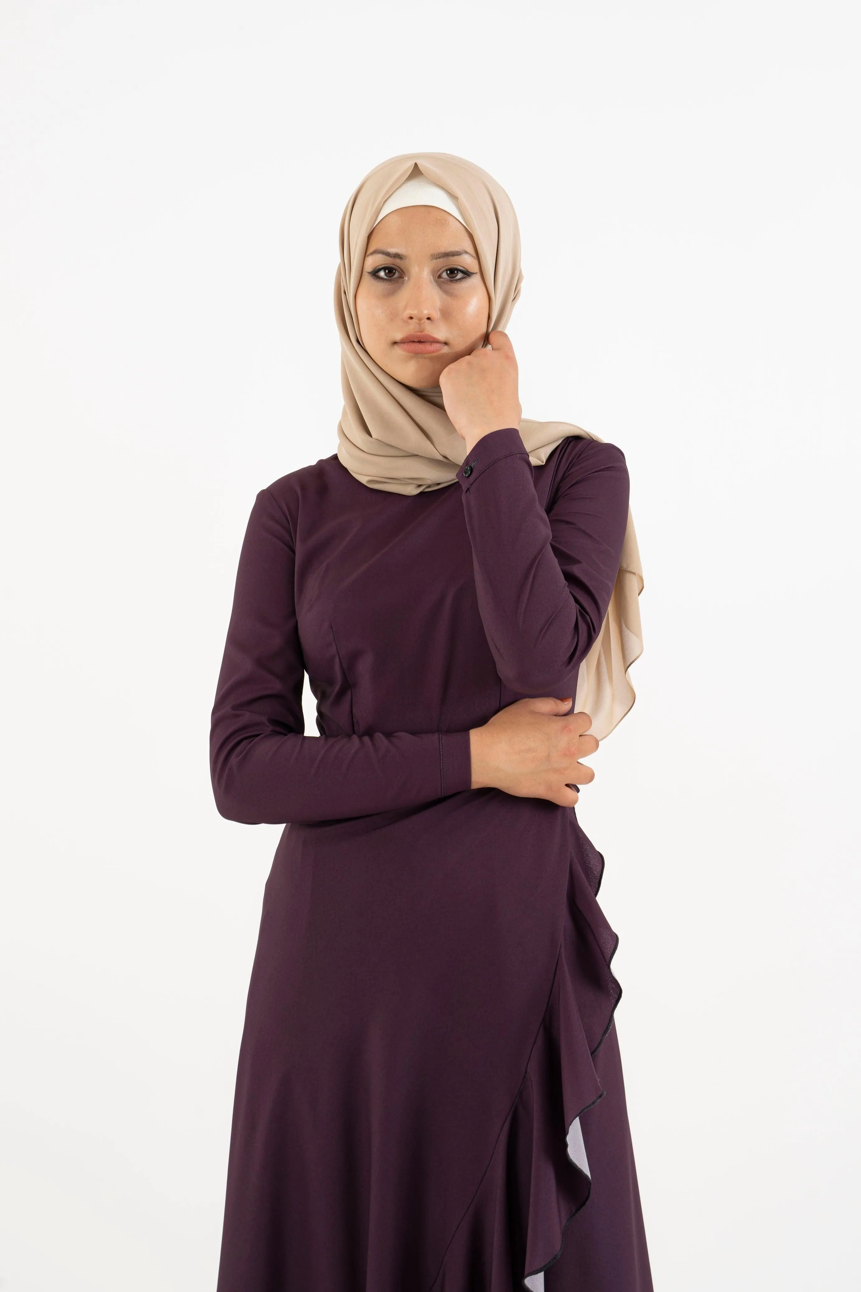 Aubergine Long Dress