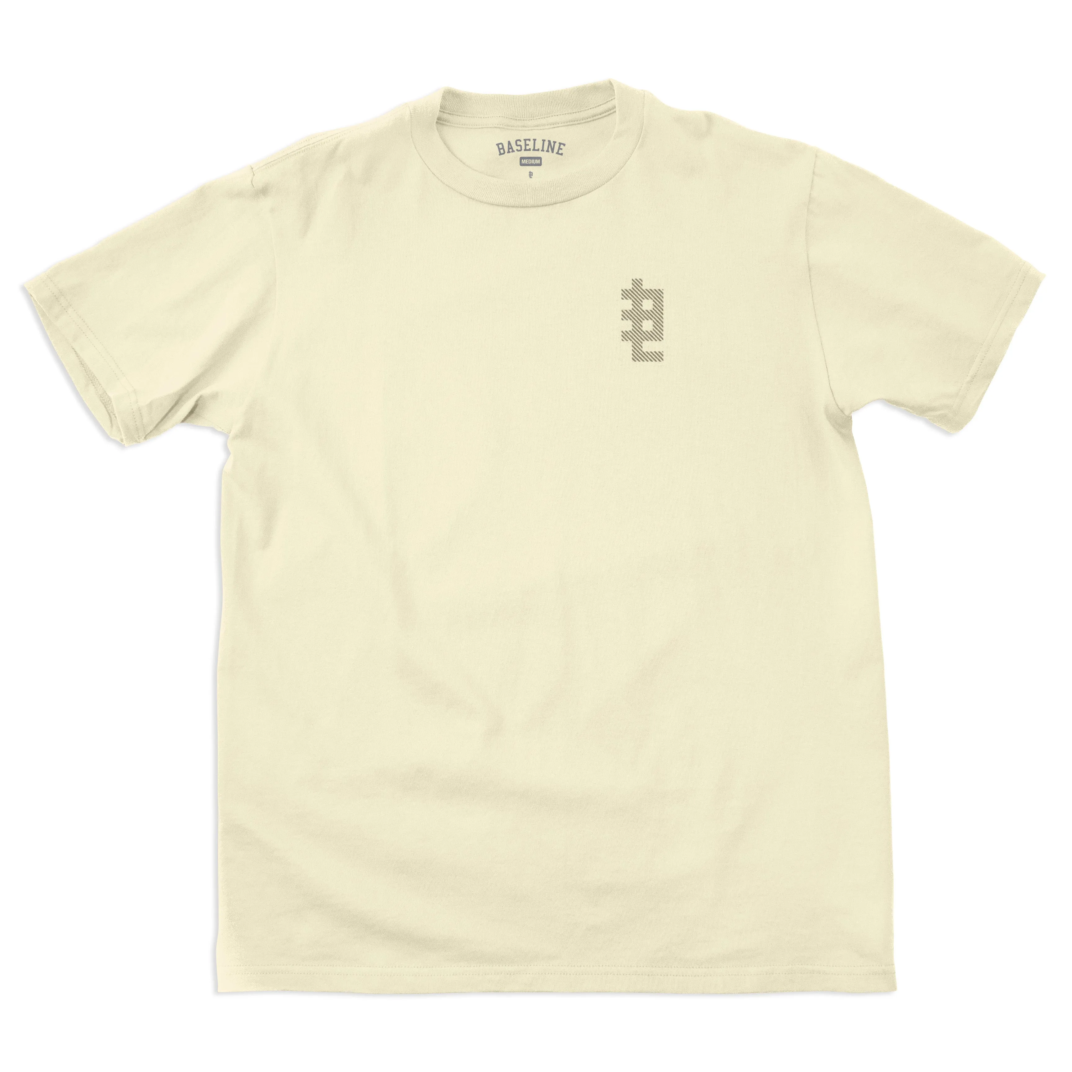 Baseline - Diagonals Tee (Bone/Metallic Gold)