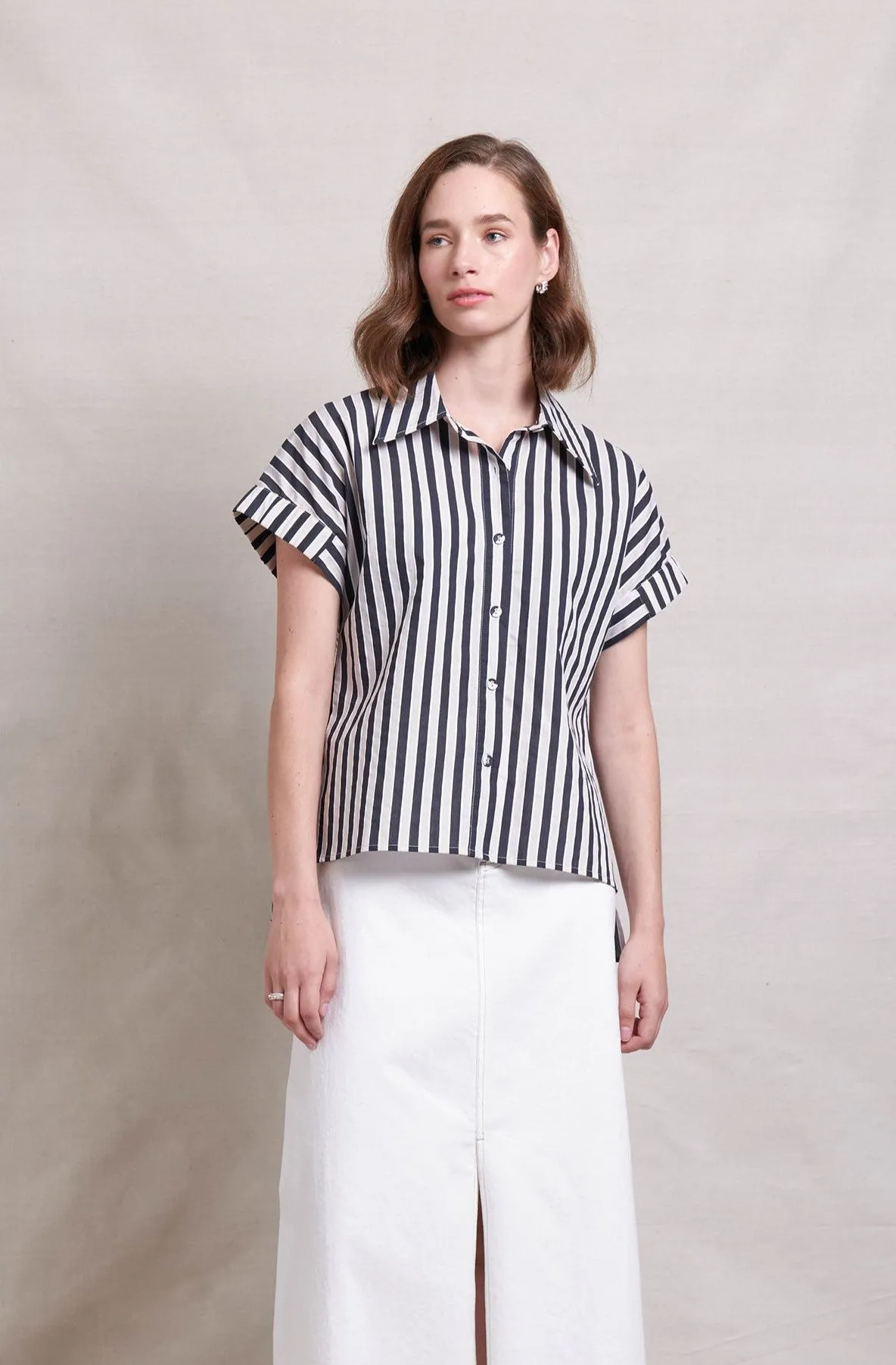 Bi Line Shirt - Ink Stripe