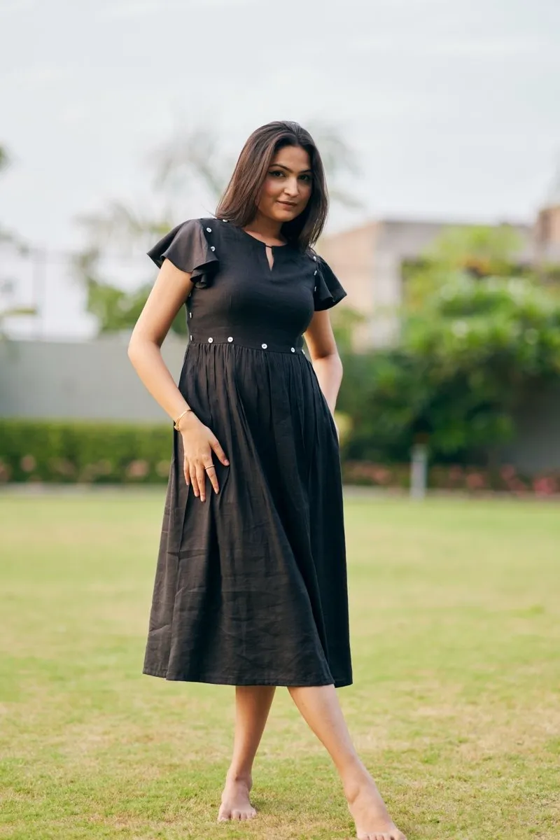 Black Ash Detachable Dress