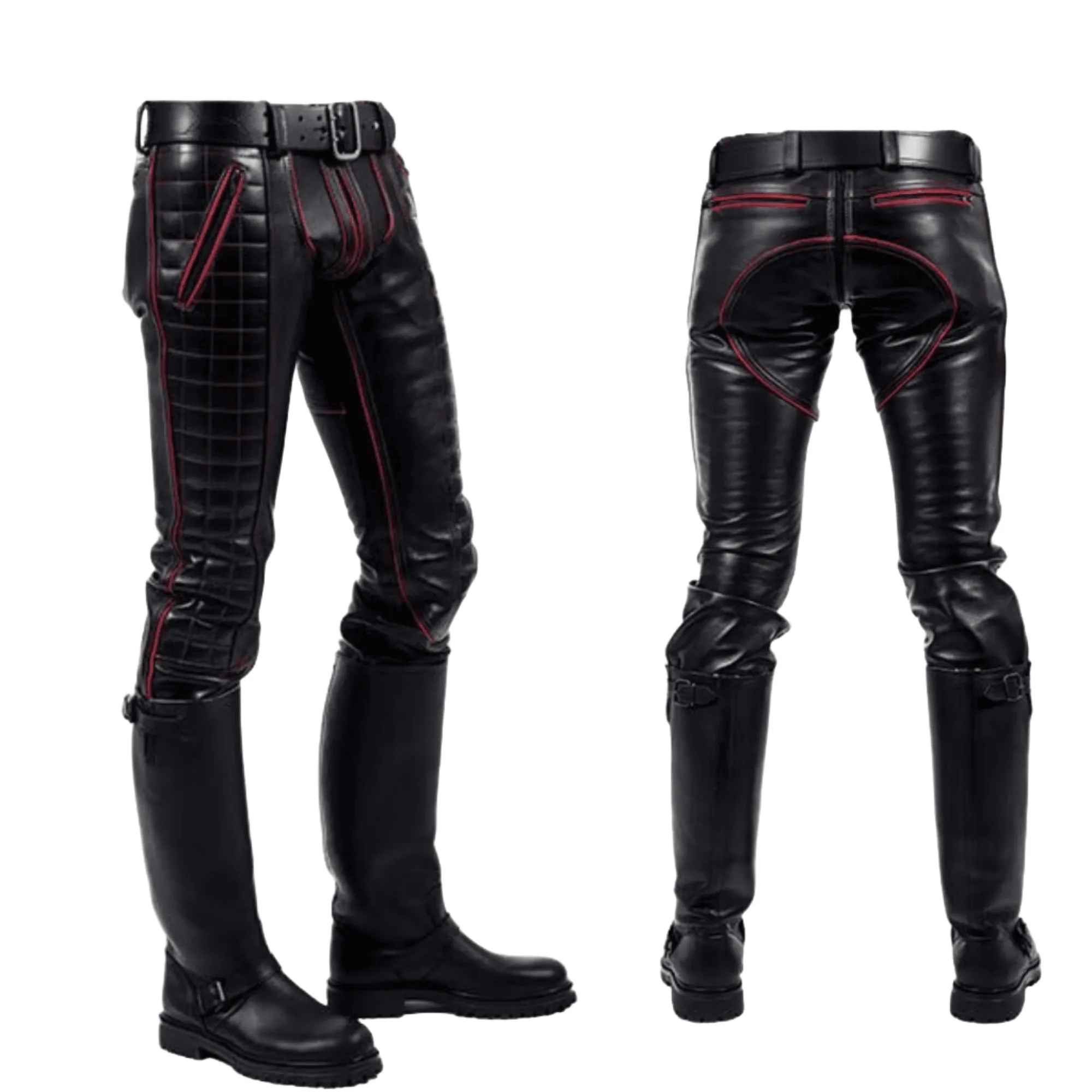 Black Leather Pants for Men