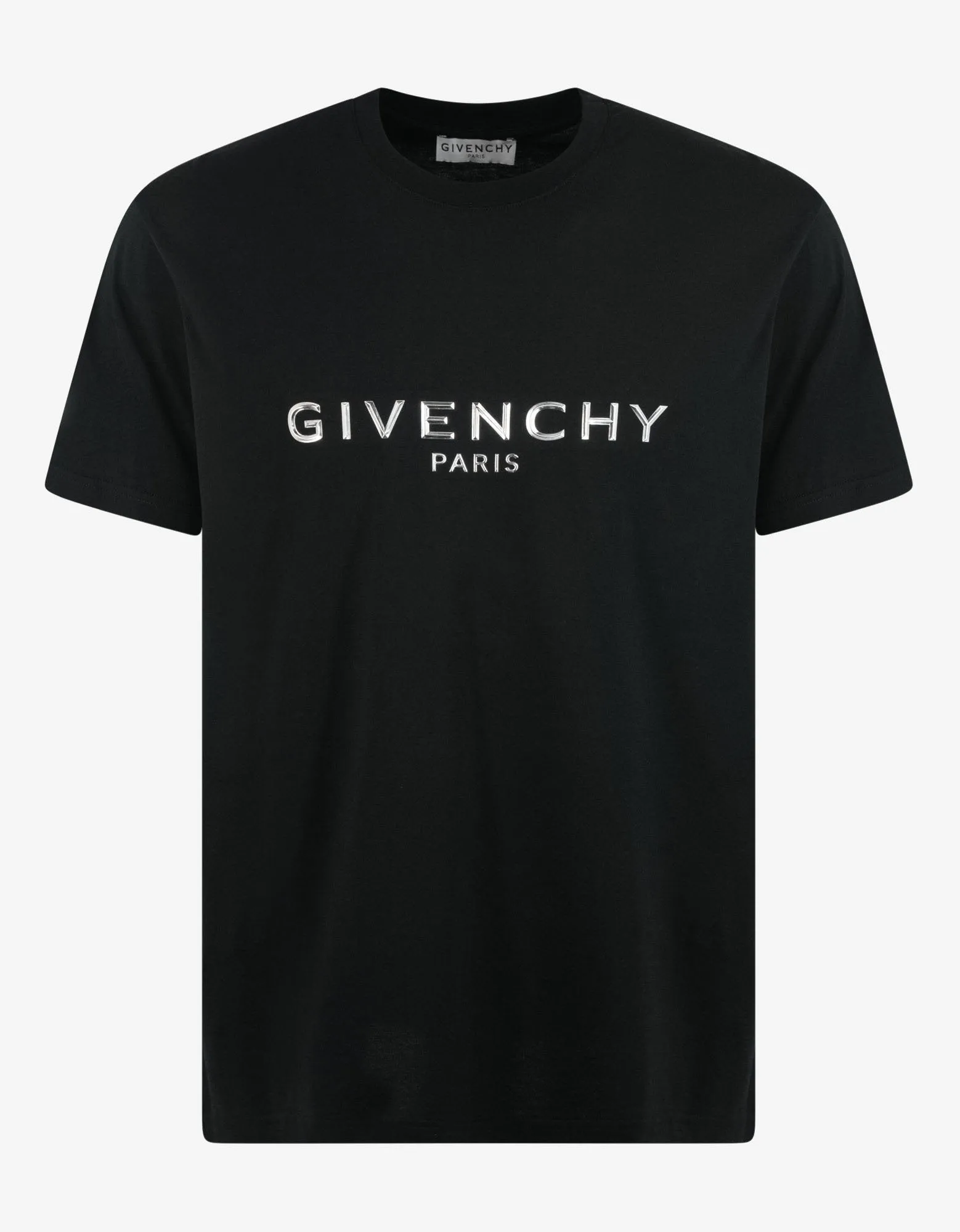 Black Metallic Logo T-Shirt -