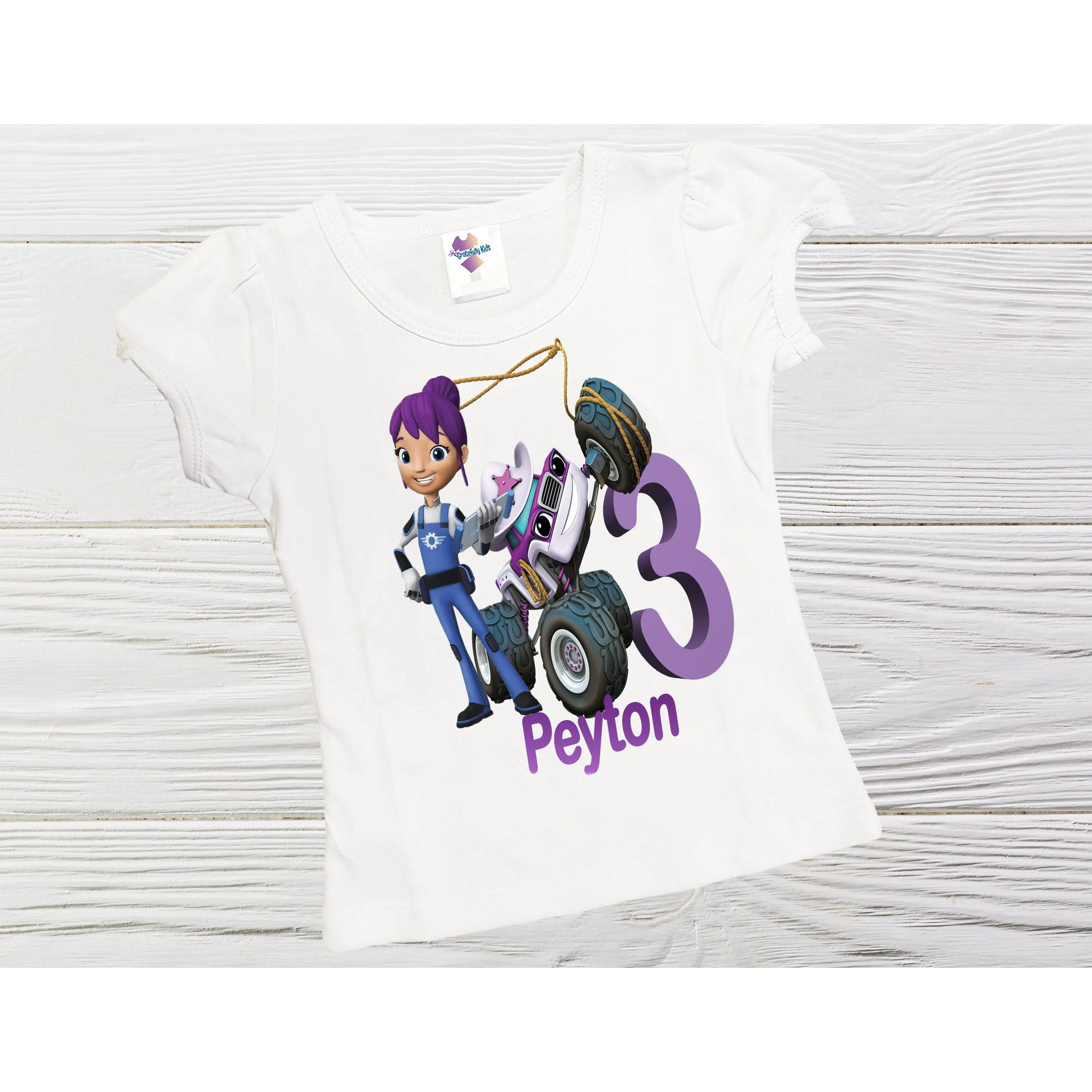 Blaze monster machines shirt  - Gabby shirt - Blaze Customized birthday shirt - Monster Machine girl shirt