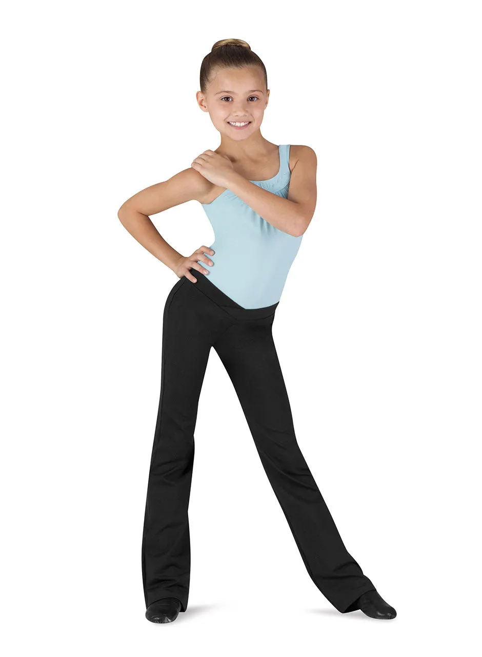 BLOCH CP1608 GIRLS RAQUEL V-FRONT JAZZ PANTS