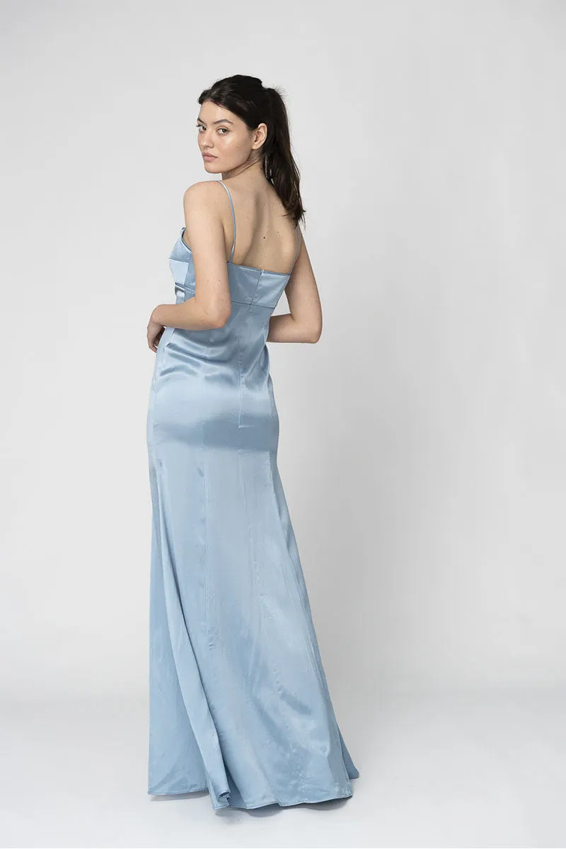 BLUE CUT-OUT HEART GOWN