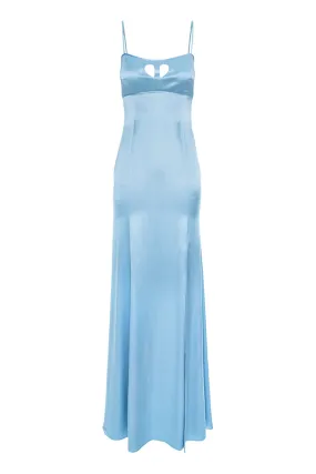 BLUE CUT-OUT HEART GOWN