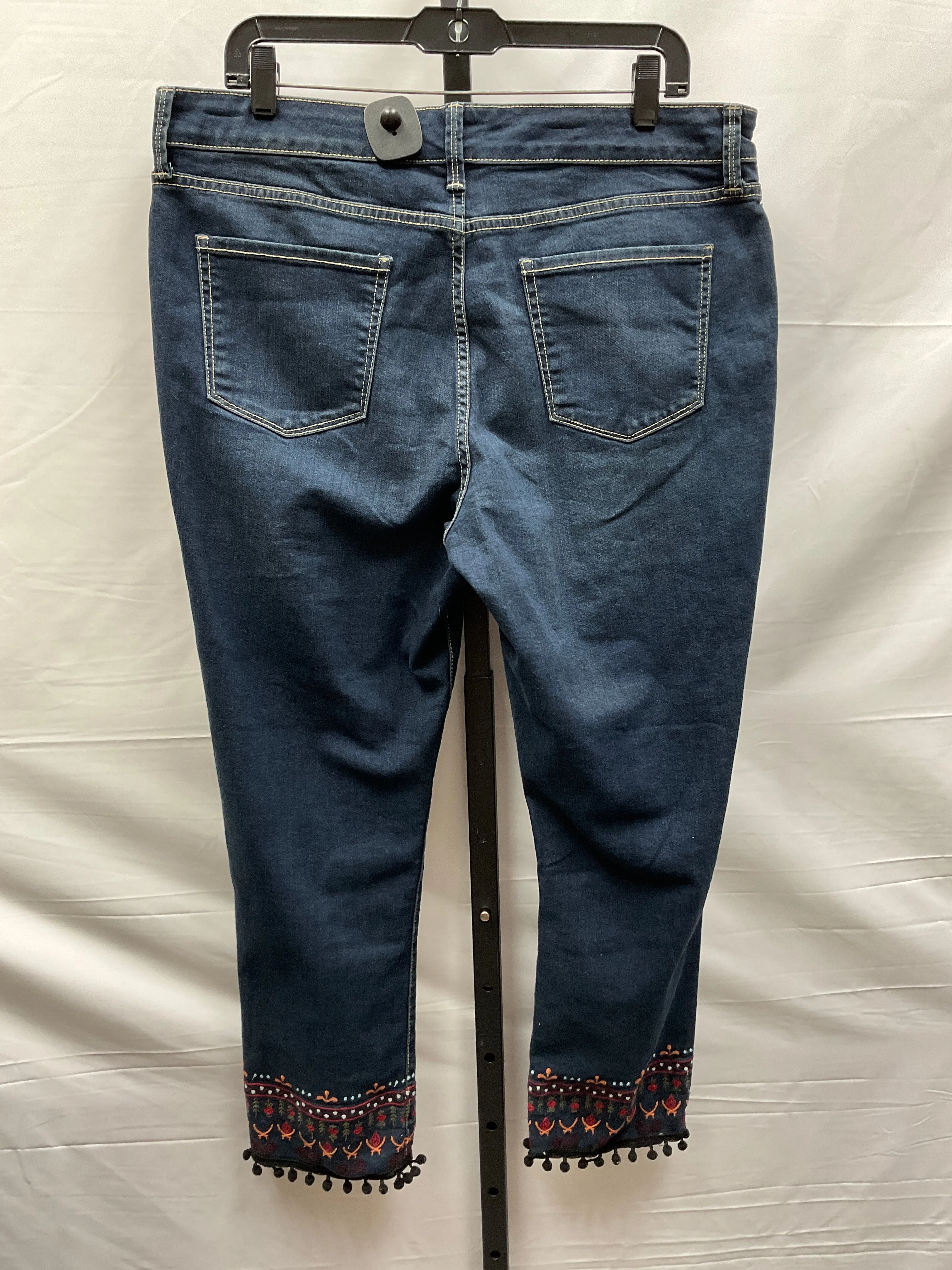 Blue Denim Jeans Skinny St Johns Bay, Size 16