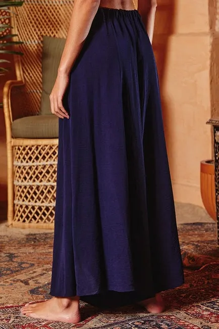 Bucketlist Wide Leg Pants Navy