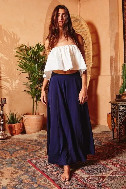 Bucketlist Wide Leg Pants Navy