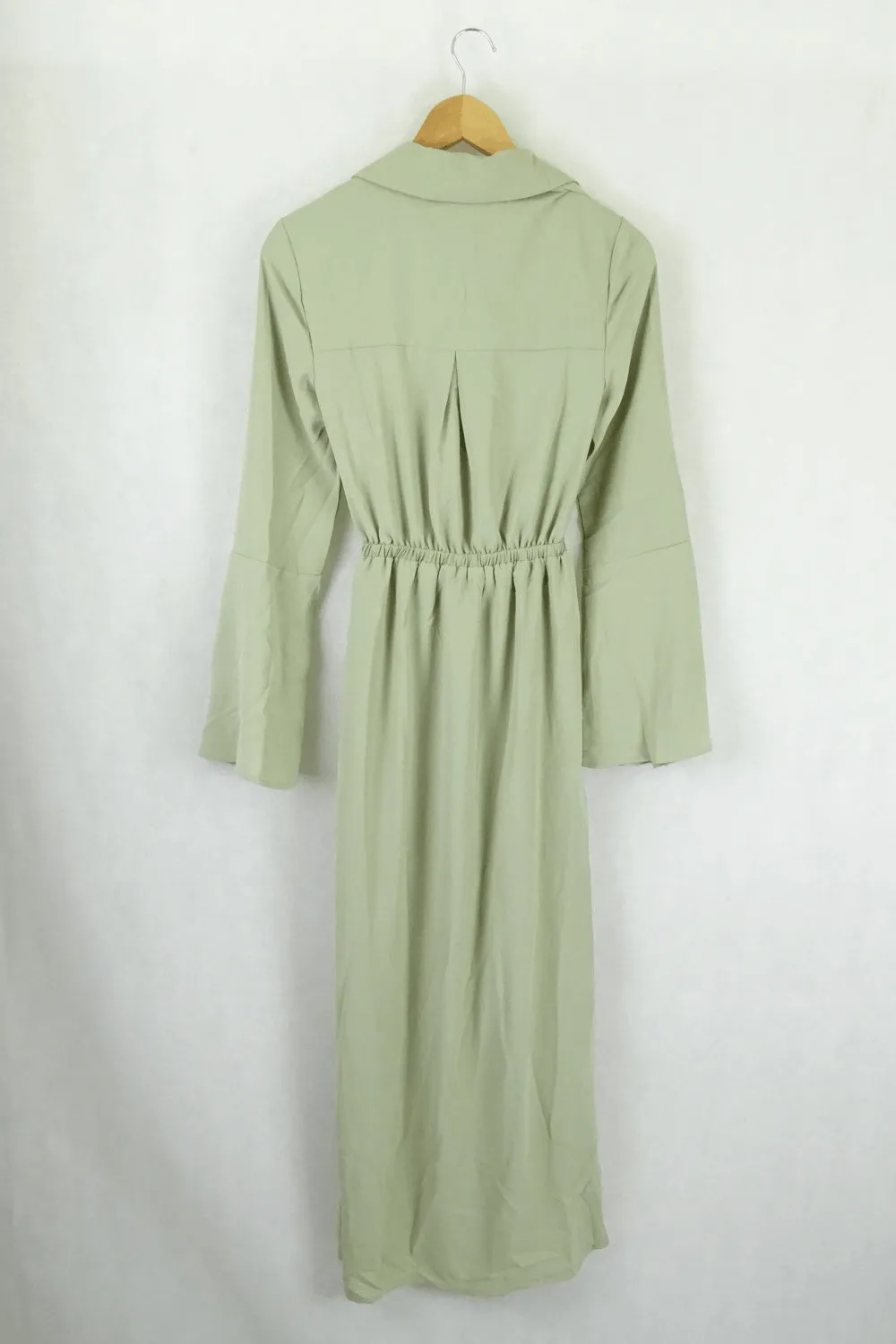 Bwldr Riley Split Sleeve Dress In Sage 6