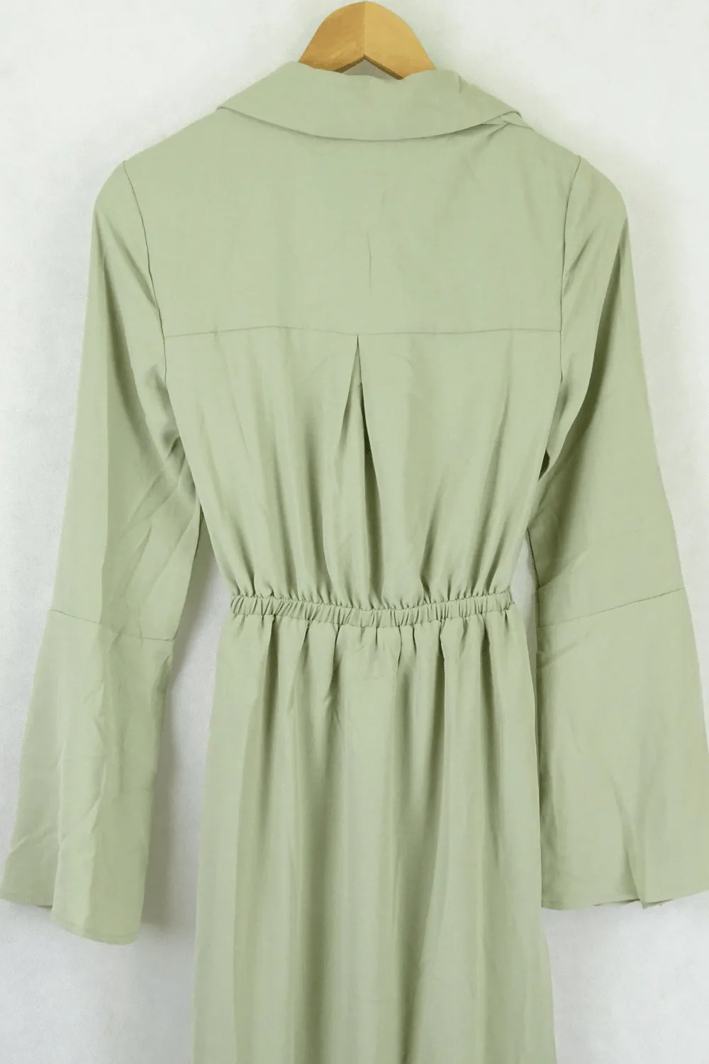 Bwldr Riley Split Sleeve Dress In Sage 6