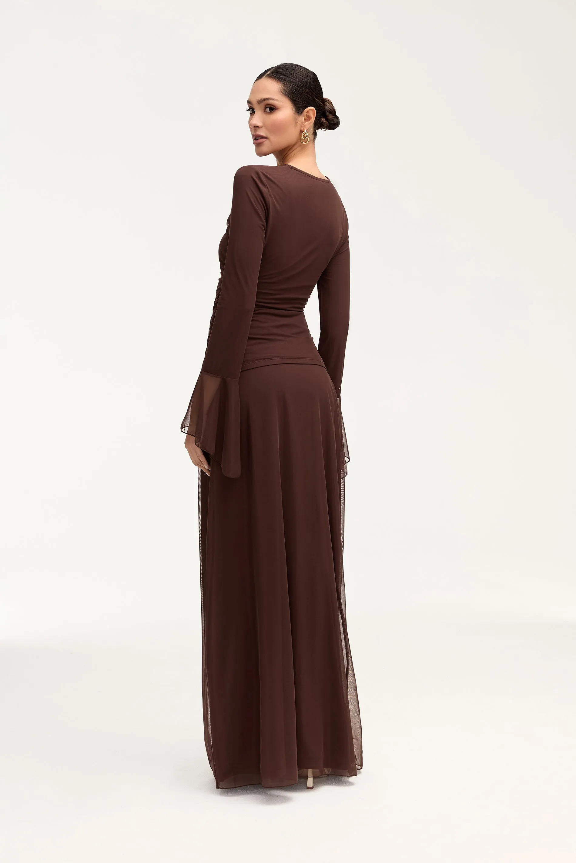 Carmela Maxi Skirt - Espresso