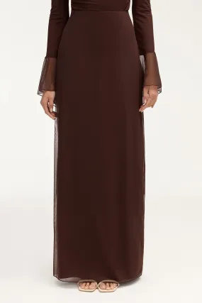 Carmela Maxi Skirt - Espresso