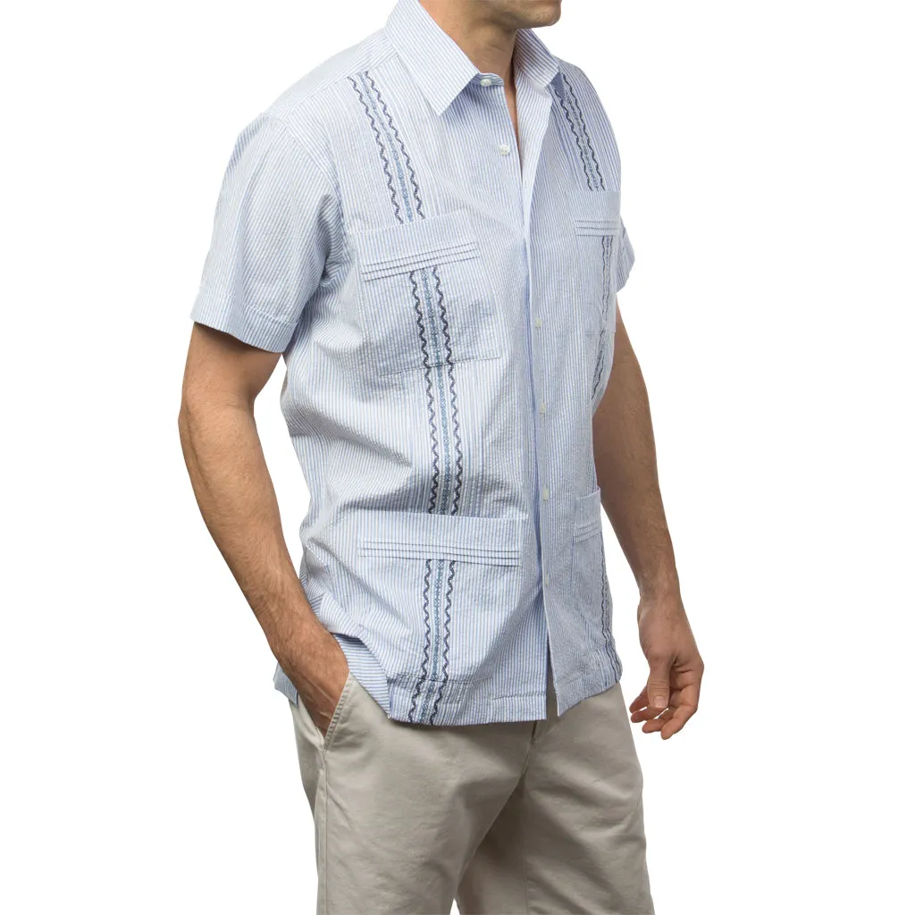 Charleston Classic Guayabera - Blue