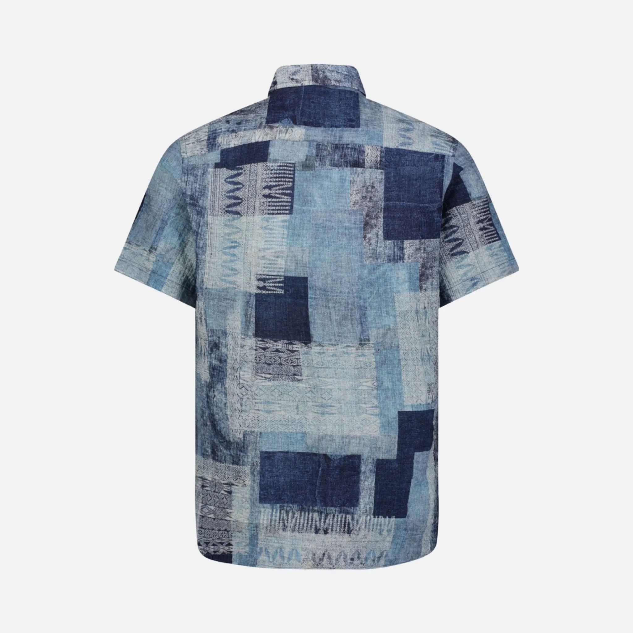 Clearance | Luchiano Visconti Men’s Shirt 5076 Blue Short Sleeve Shirt | M