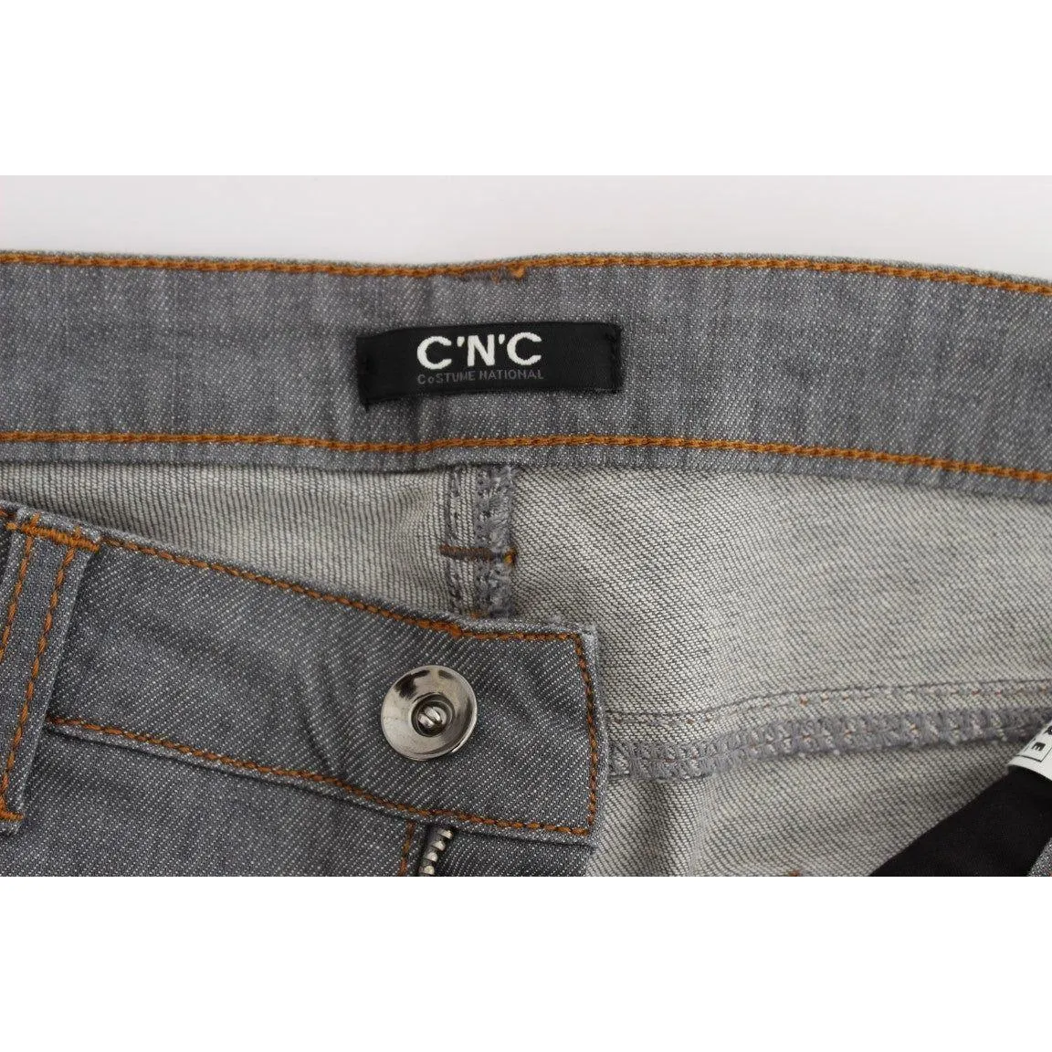 Costume National Elegant Gray Regular Fit Jeans