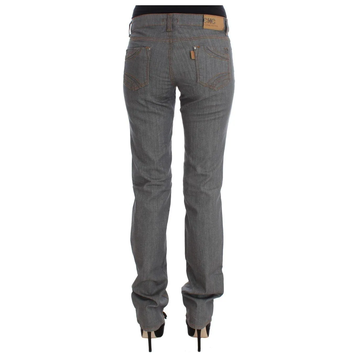 Costume National Elegant Gray Regular Fit Jeans