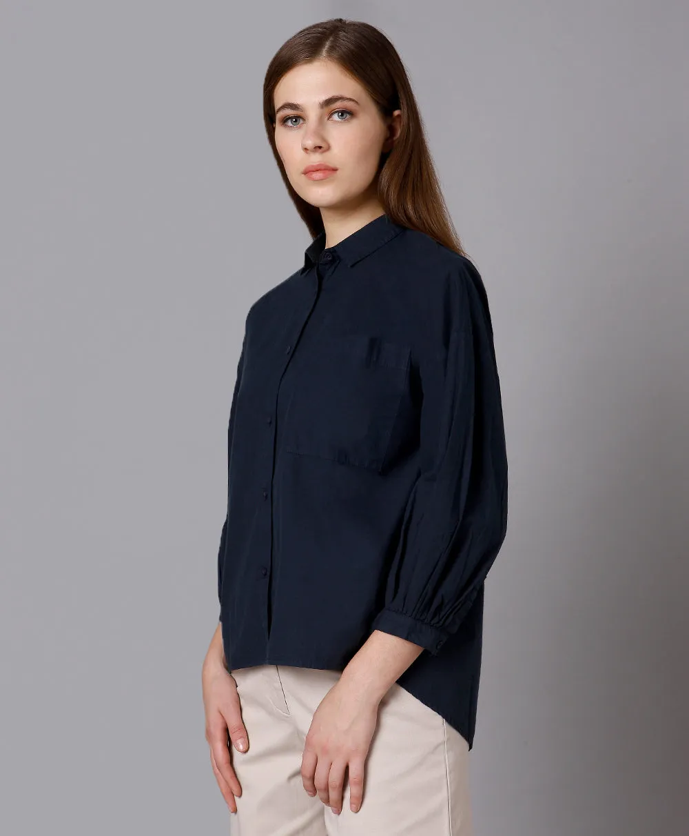 Cotton High Low Shirt