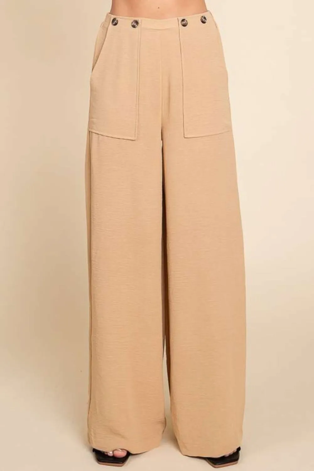 Culture Code Full Size High Waist Wide Leg Cargo Pants