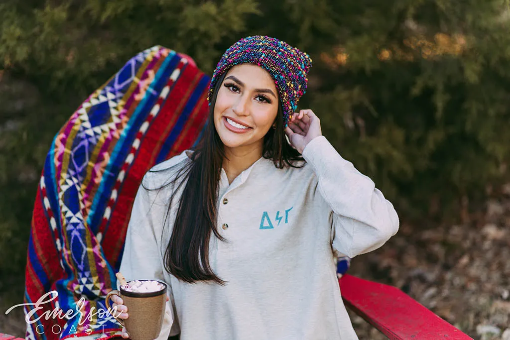 Delta Gamma Oatmeal Thermal Henley