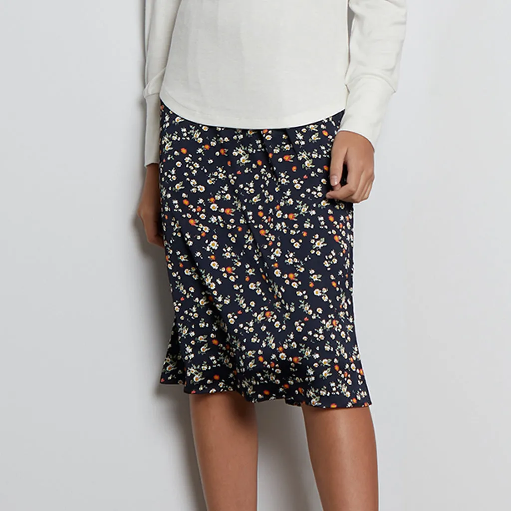 Ditsy Floral Midi Skirt