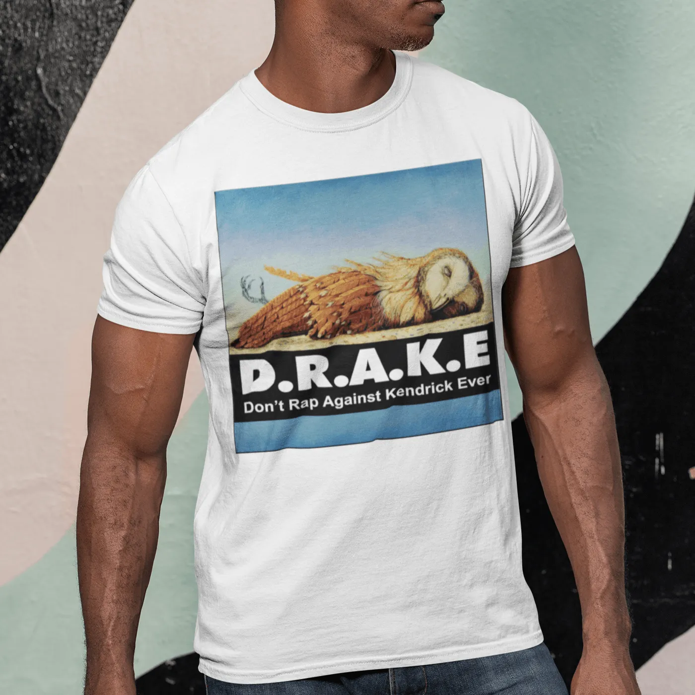 D.R.A.K.E. Drake Don't Rap About Kendrick Ever Short Sleeve Crew Neck Top