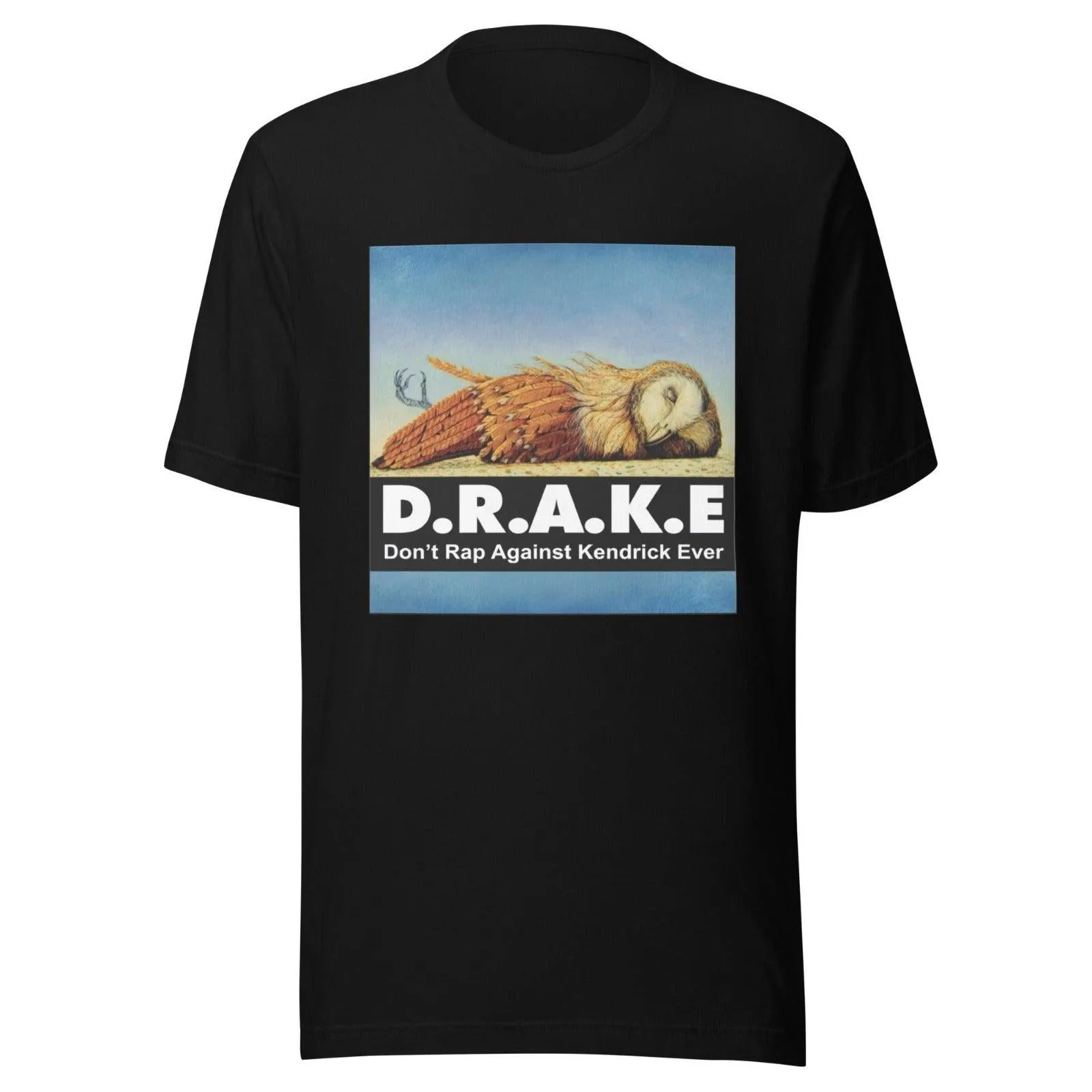 D.R.A.K.E. Drake Don't Rap About Kendrick Ever Short Sleeve Crew Neck Top