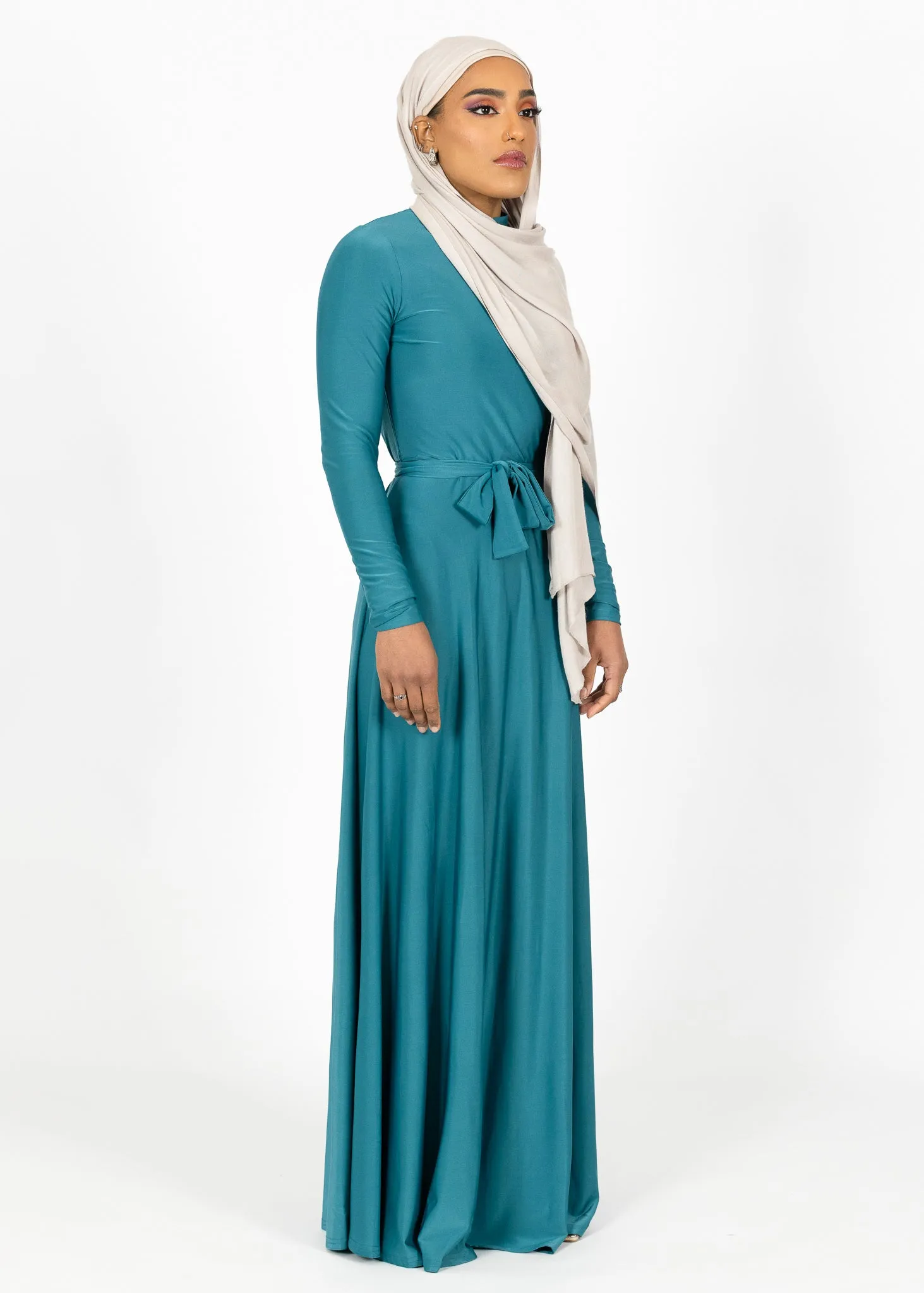 Elara Satin Maxi Dress