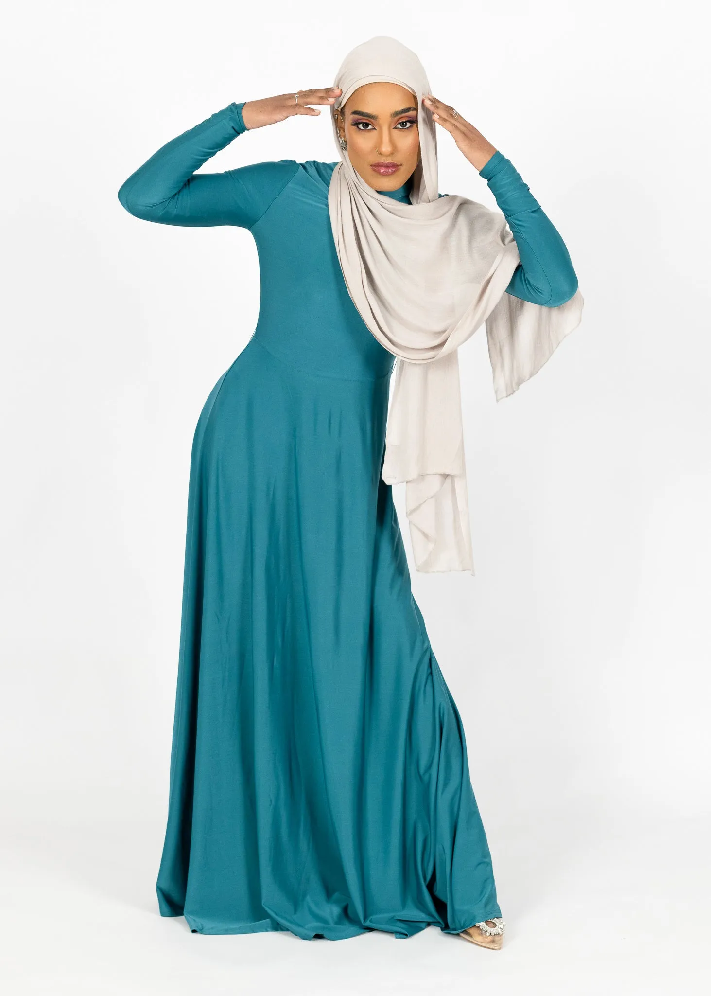 Elara Satin Maxi Dress