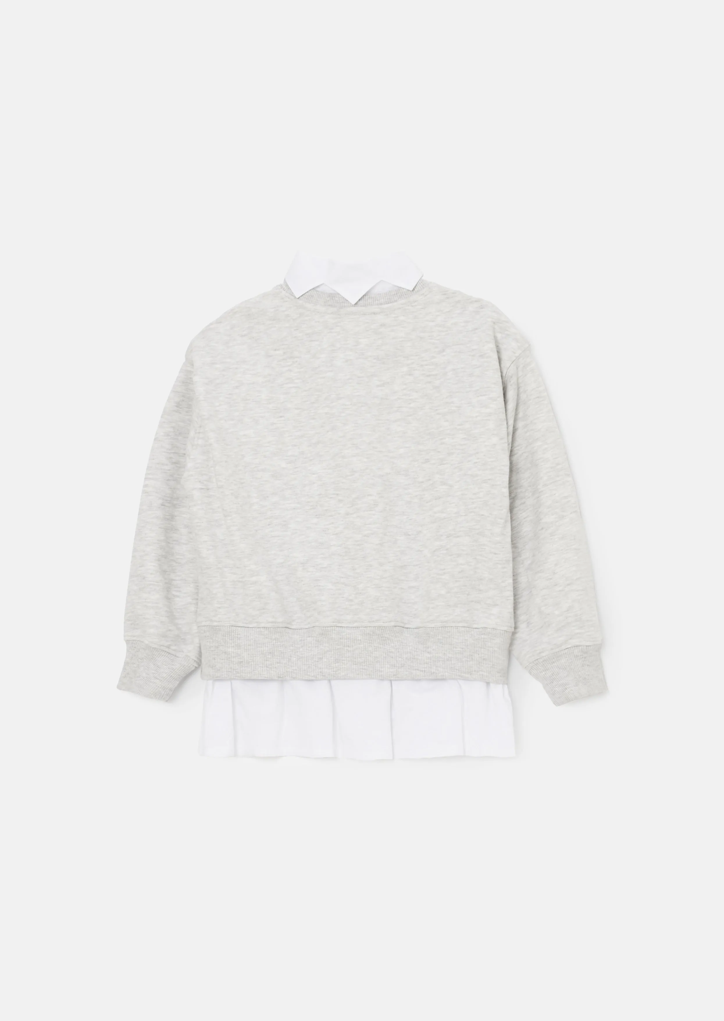 Emilie Grey Star Collar Sweat