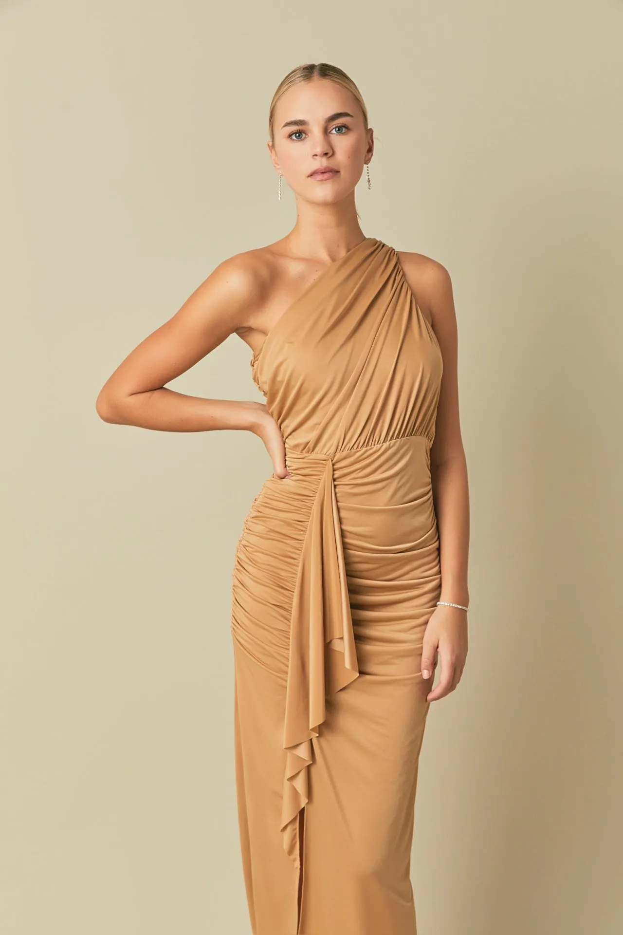 Endless Rose - One Shoulder Maxi Dress