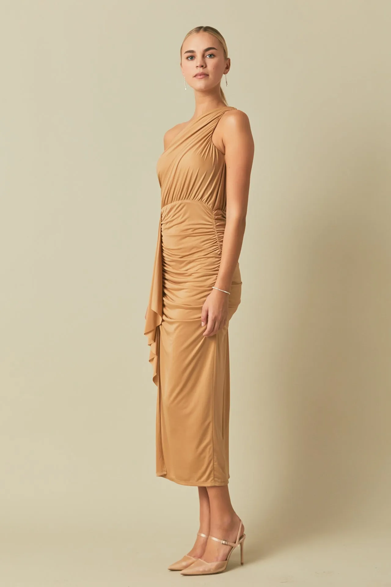 Endless Rose - One Shoulder Maxi Dress