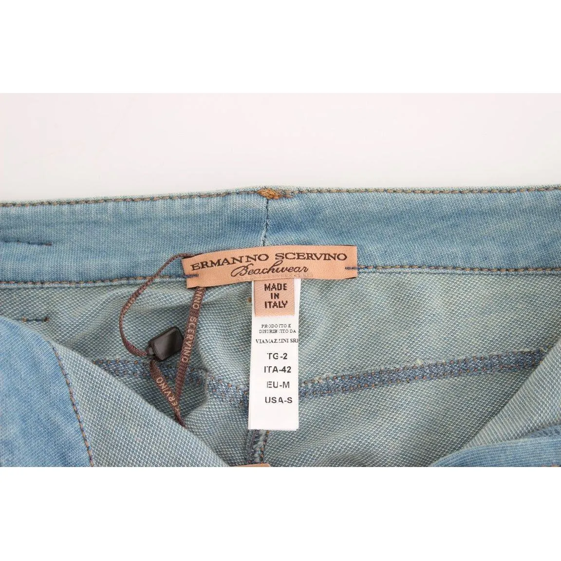 Ermanno Scervino Elegant Light Blue Capri Jeans