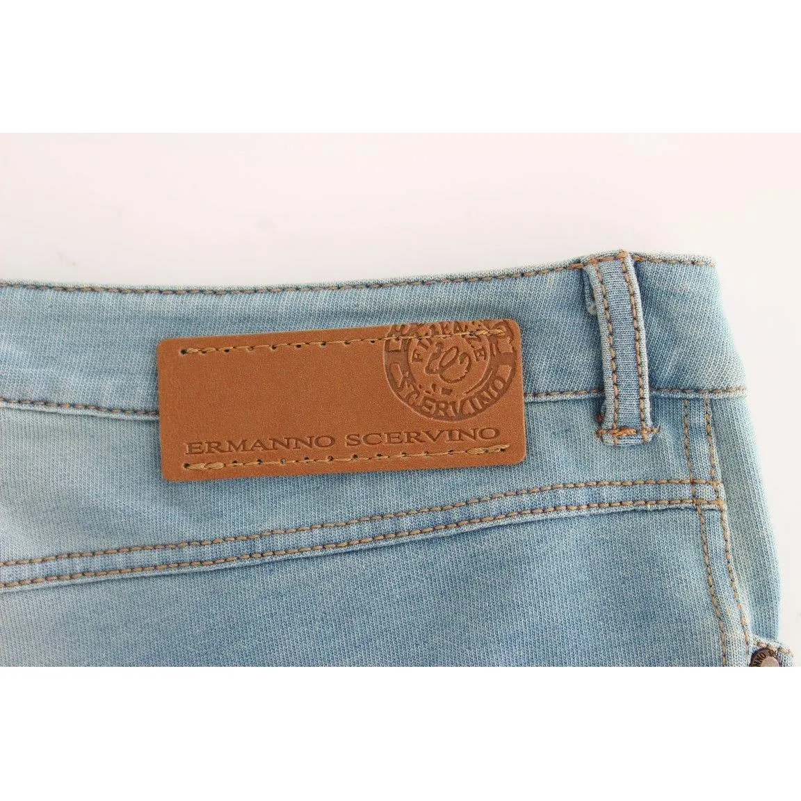 Ermanno Scervino Elegant Light Blue Capri Jeans