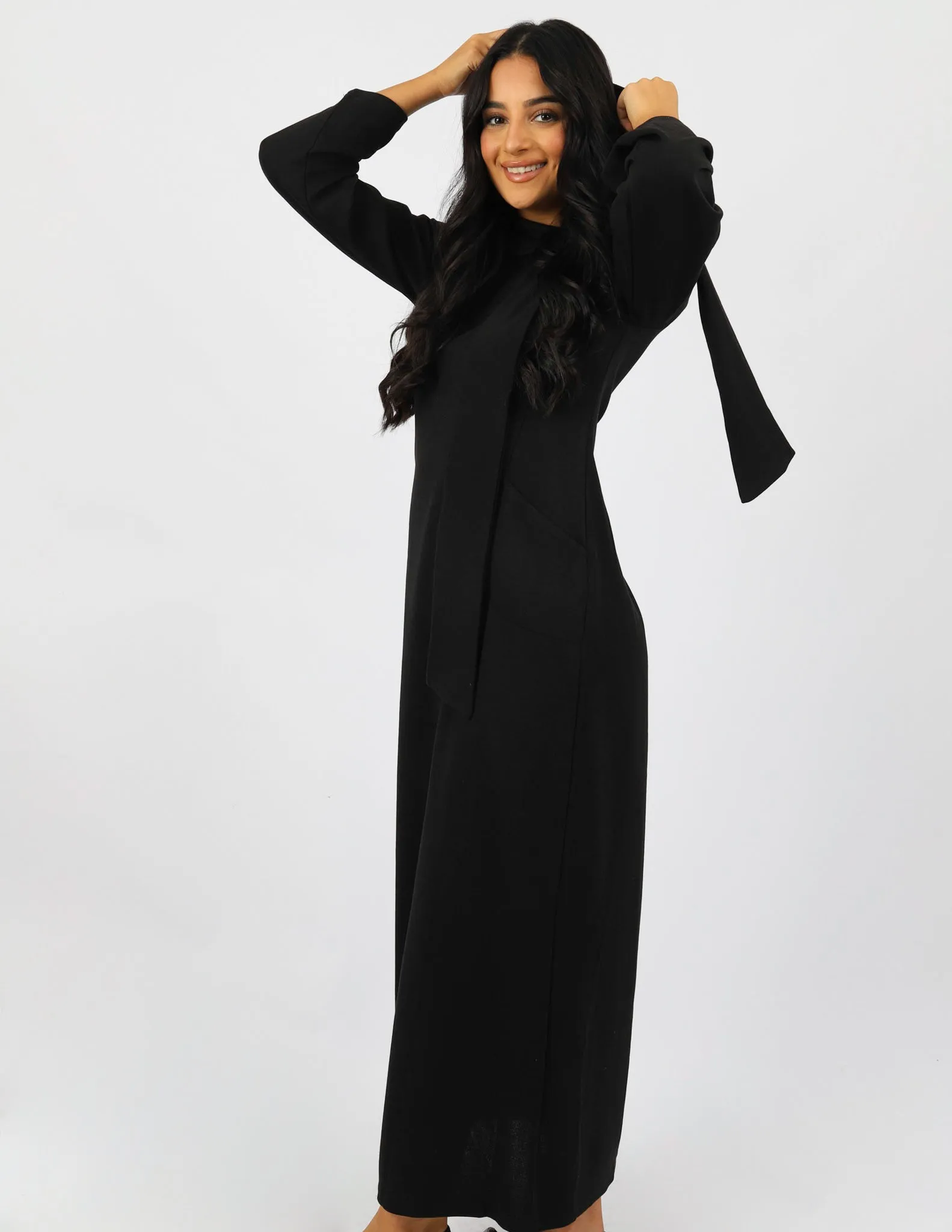 Escape Hooded Tie Abaya