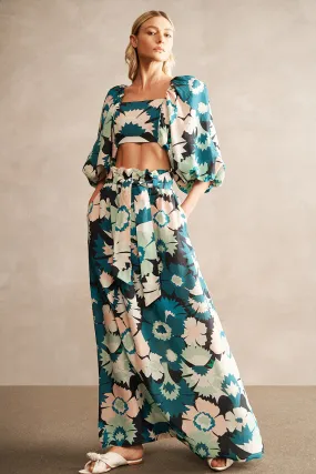 Flower Power Long Skirt