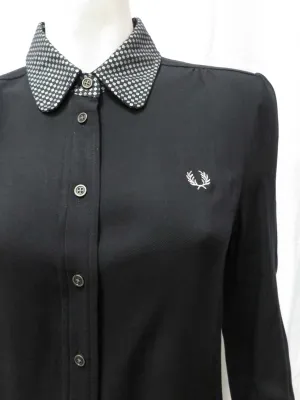 Fred Perry Metallic Collar Shirt Dress