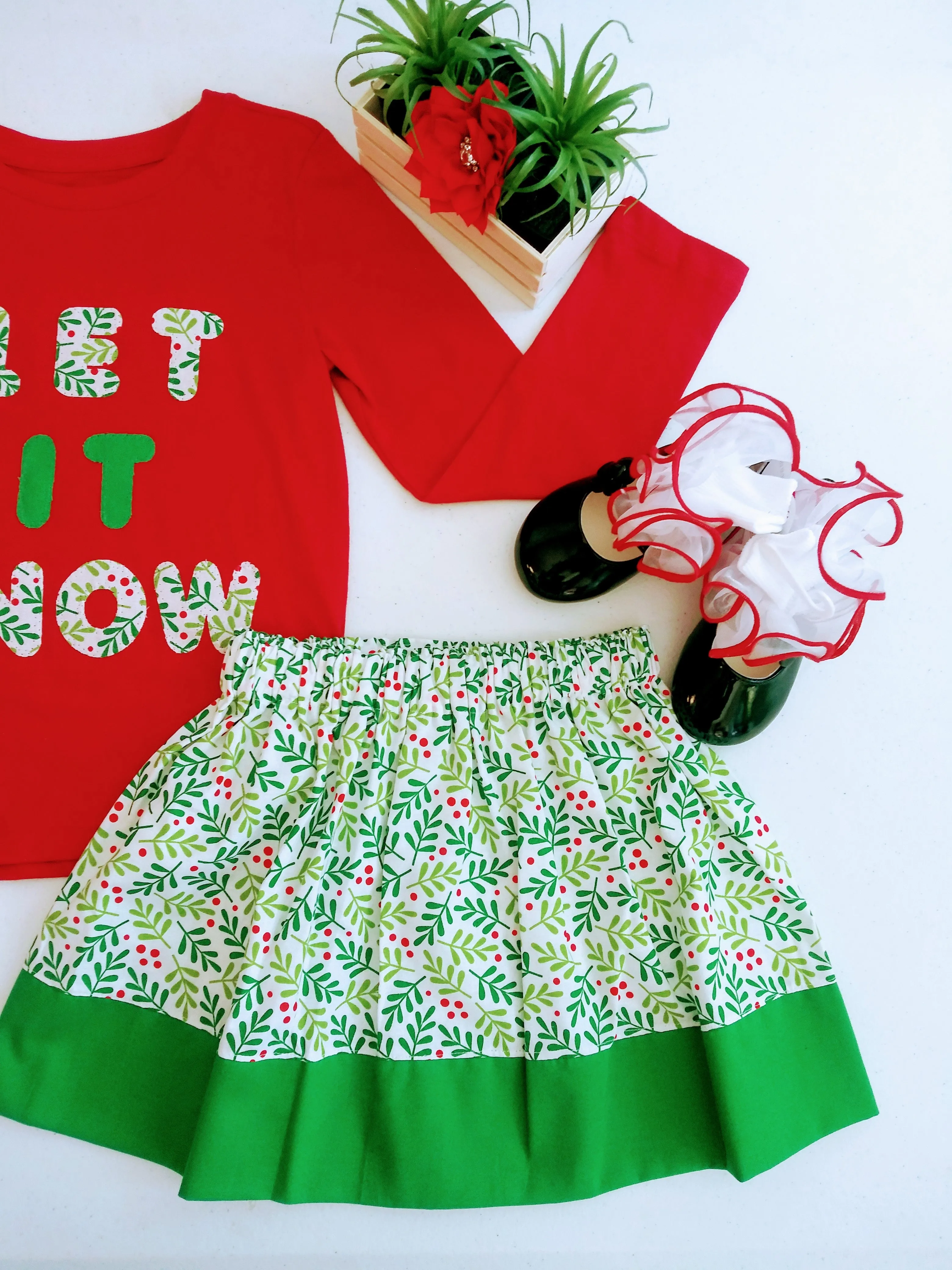 Girl's 2-piece Christmas Outfit