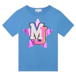 Girls Blue Short Sleeve T-shirt